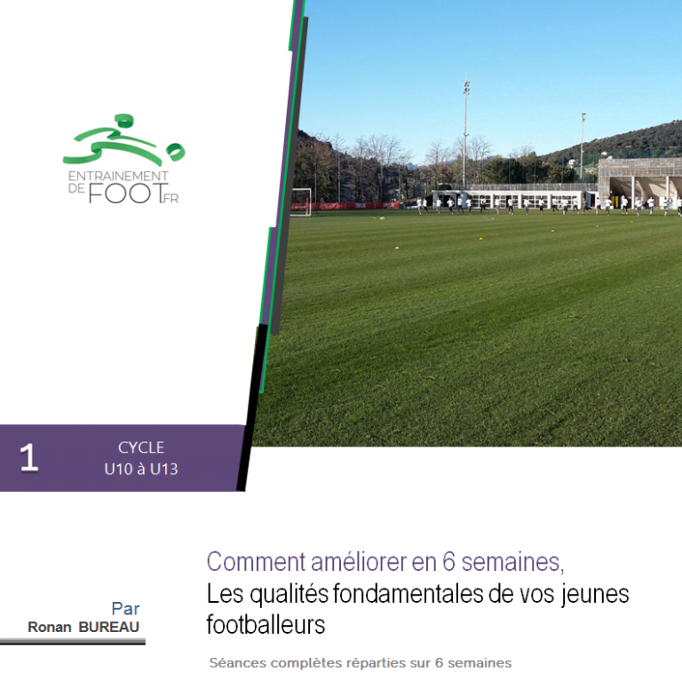 Livre d'entrainement de foot pour l'école de foot : 6 semaines d'entrainement