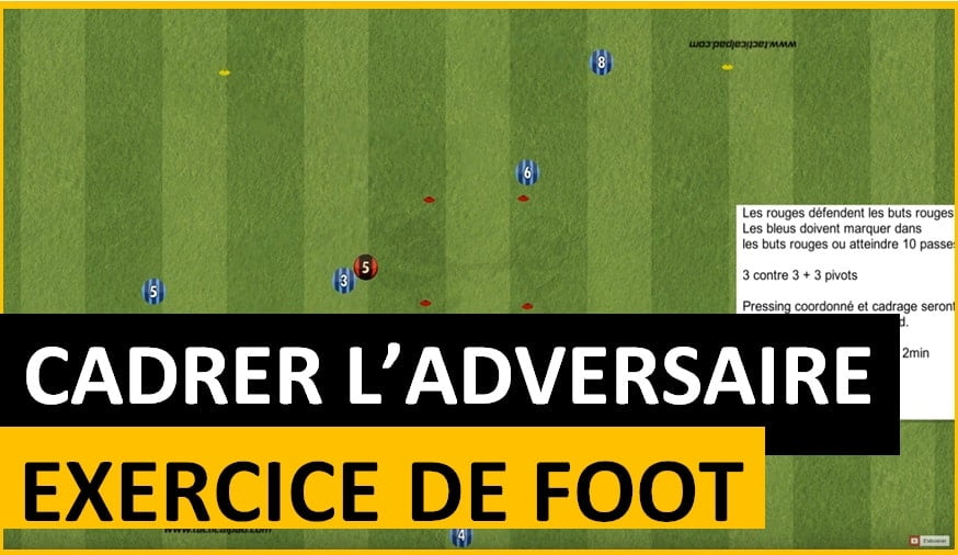 Exercice de foot: bien cadrer en défense