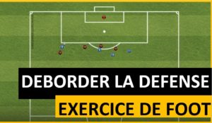 Exercice de foot pour apprendre à déborder la défense adverse