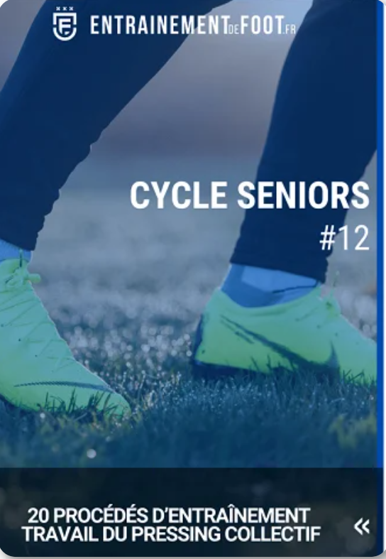programme d'entrainement de foot seniors sur le pressing